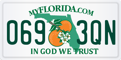 FL license plate 0693QN