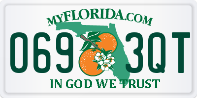FL license plate 0693QT