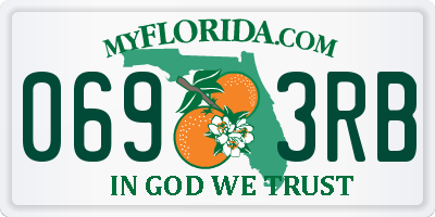 FL license plate 0693RB