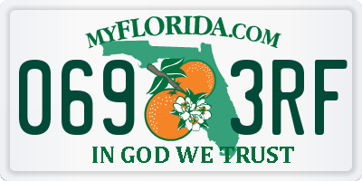 FL license plate 0693RF
