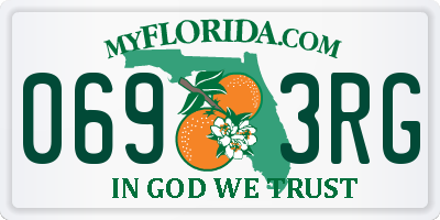 FL license plate 0693RG