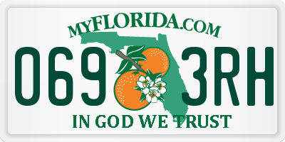 FL license plate 0693RH