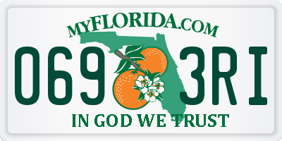 FL license plate 0693RI