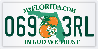 FL license plate 0693RL