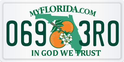 FL license plate 0693RO