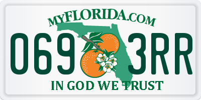 FL license plate 0693RR