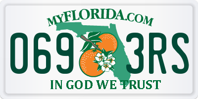 FL license plate 0693RS