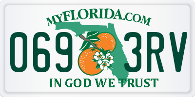 FL license plate 0693RV
