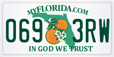 FL license plate 0693RW