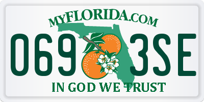 FL license plate 0693SE