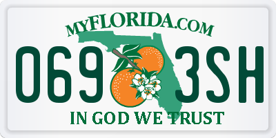 FL license plate 0693SH