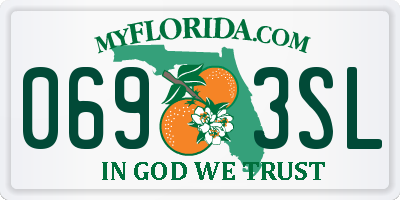 FL license plate 0693SL