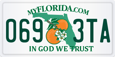 FL license plate 0693TA