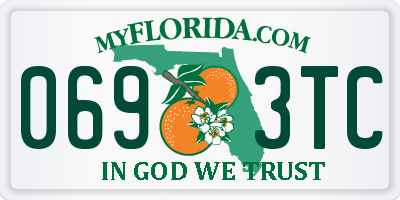FL license plate 0693TC