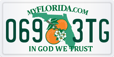 FL license plate 0693TG