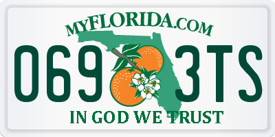 FL license plate 0693TS