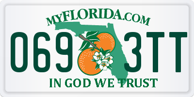 FL license plate 0693TT