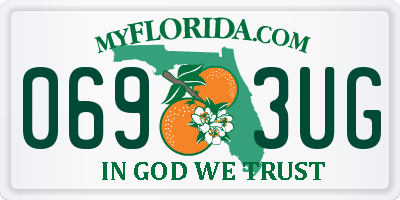 FL license plate 0693UG