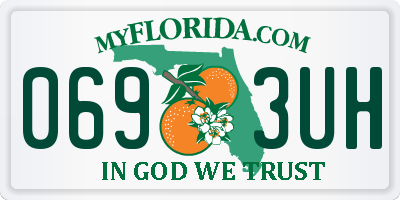 FL license plate 0693UH