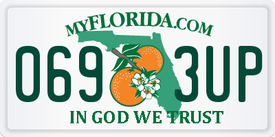 FL license plate 0693UP