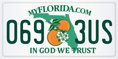FL license plate 0693US