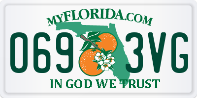 FL license plate 0693VG