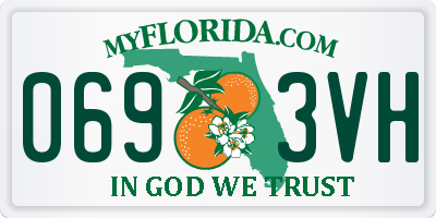 FL license plate 0693VH