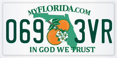 FL license plate 0693VR