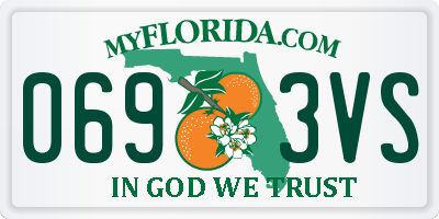 FL license plate 0693VS