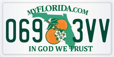 FL license plate 0693VV