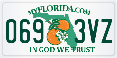 FL license plate 0693VZ