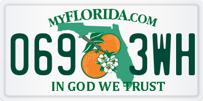 FL license plate 0693WH