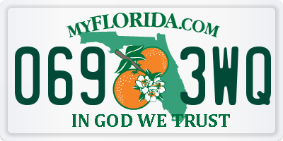 FL license plate 0693WQ
