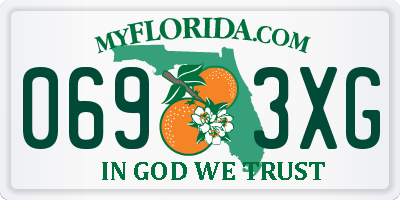 FL license plate 0693XG