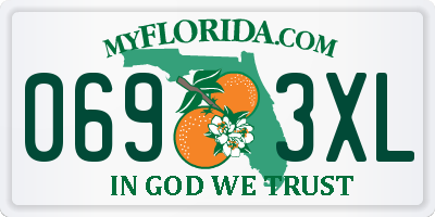 FL license plate 0693XL
