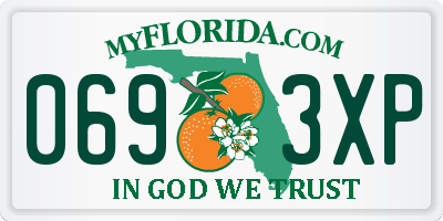 FL license plate 0693XP