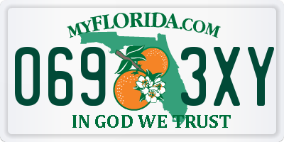 FL license plate 0693XY