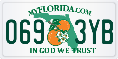 FL license plate 0693YB
