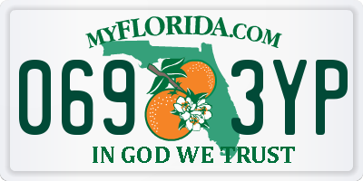 FL license plate 0693YP