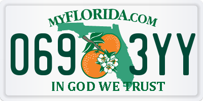FL license plate 0693YY