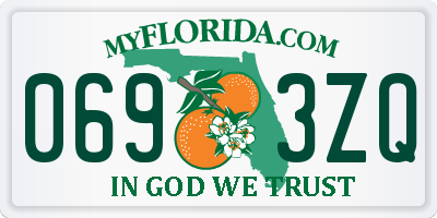 FL license plate 0693ZQ