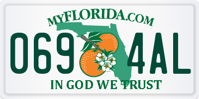 FL license plate 0694AL