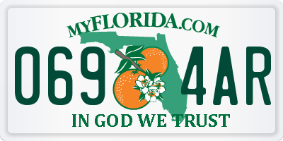 FL license plate 0694AR