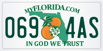FL license plate 0694AS