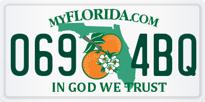FL license plate 0694BQ