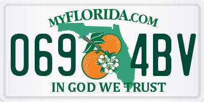FL license plate 0694BV