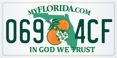 FL license plate 0694CF