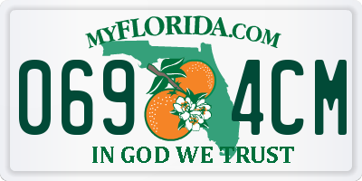FL license plate 0694CM