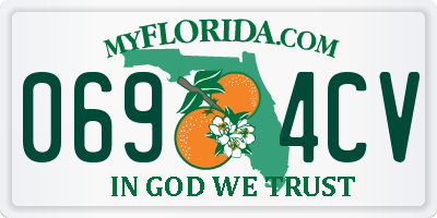 FL license plate 0694CV
