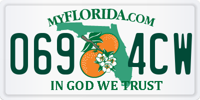 FL license plate 0694CW